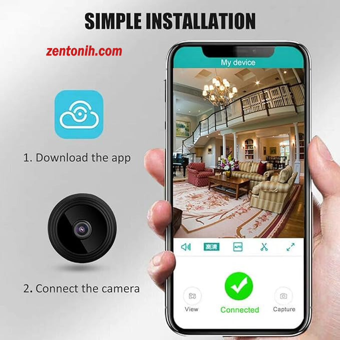 A9 Mini Spy Camera – Wireless HD 1080P WiFi Security Cam with Night Vision