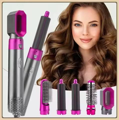 5-in-1 Hair Styler – Dryer, Curler, Straightener & Volumizer in One