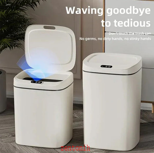 Smart Touchless Trash Can | سلة مهملات ذكية بفتحة تلقائية