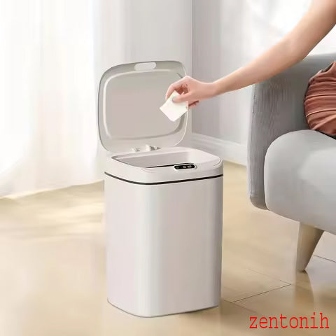 Smart Touchless Trash Can | سلة مهملات ذكية بفتحة تلقائية